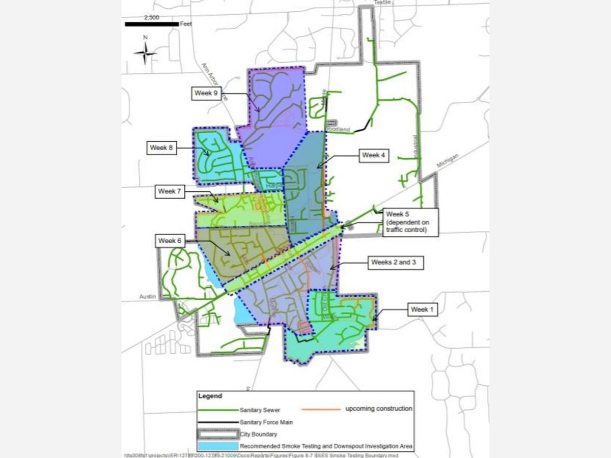 City Of Stockton Zoning Map City Of Saline Begins Smoke Testing In Sanitary Sewers | The Saline Post