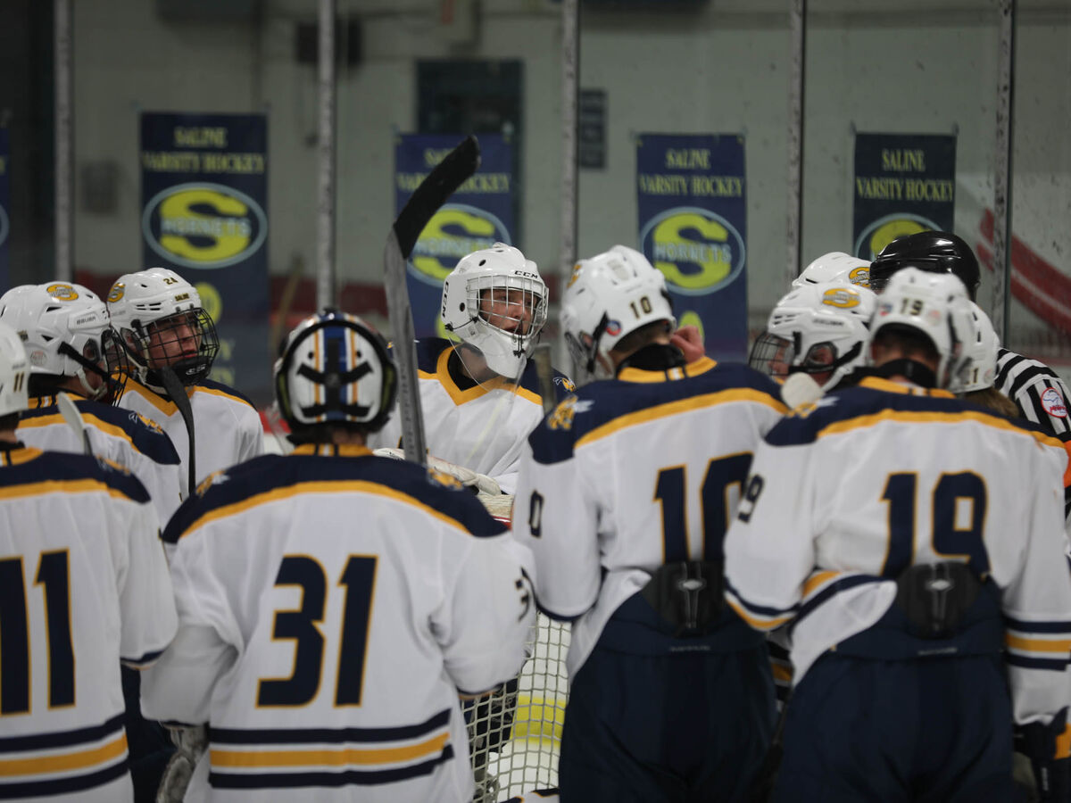 HOCKEY Plymouth Thwarts Saline Comeback With Late Goal on Opening
