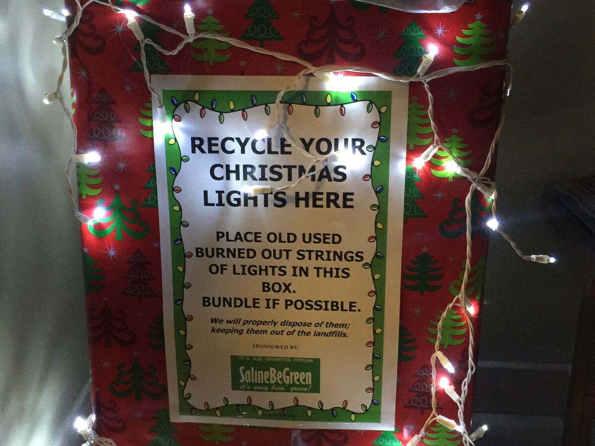 Recycle those Christmas lights! The Saline Post