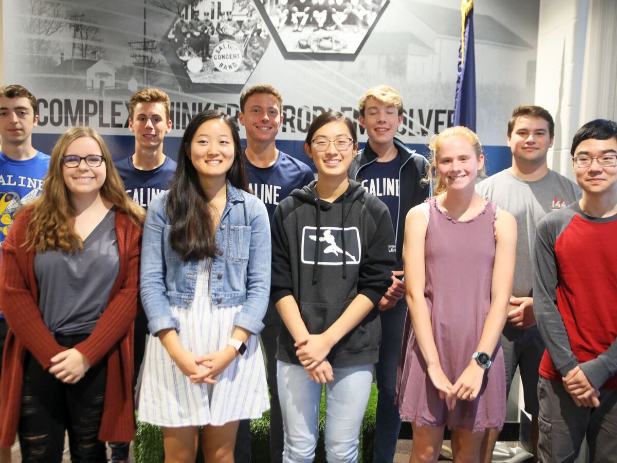 Principal Raft Introduces Saline's 10 National Merit Semifinalists To ...