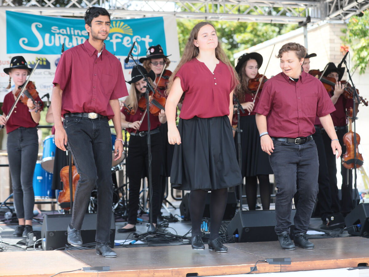 Saline Fiddlers Philharmonic Play Free Concert in Downtown Saline