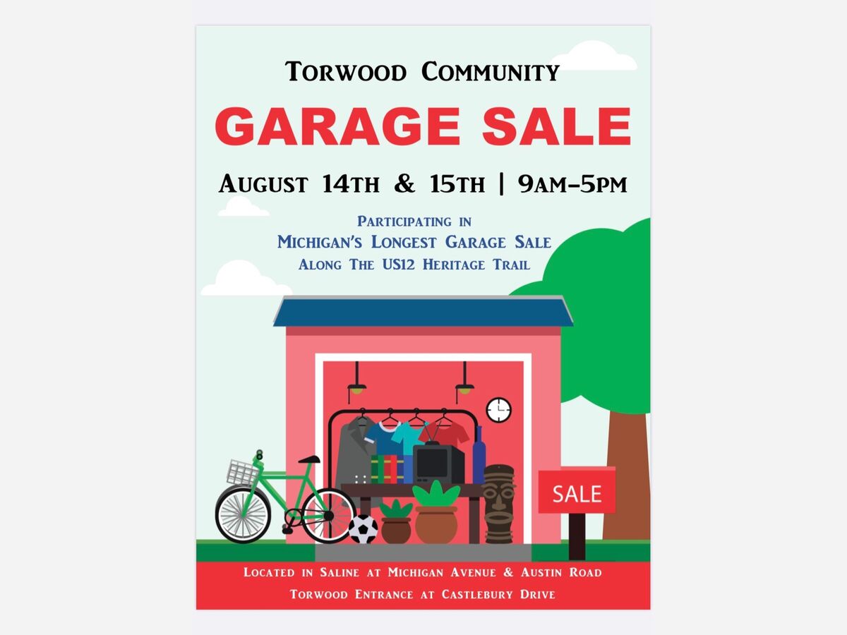 Torwood CommunityWide Garage Sale The Saline Post