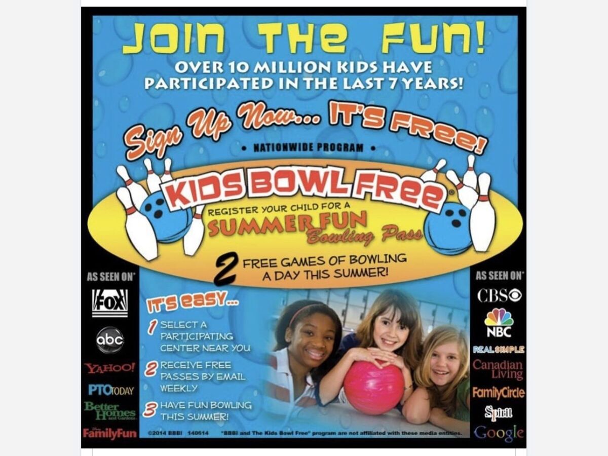 Sign Up For Kids Bowl Free Summer 2022 At Station 300 Saline | The ...