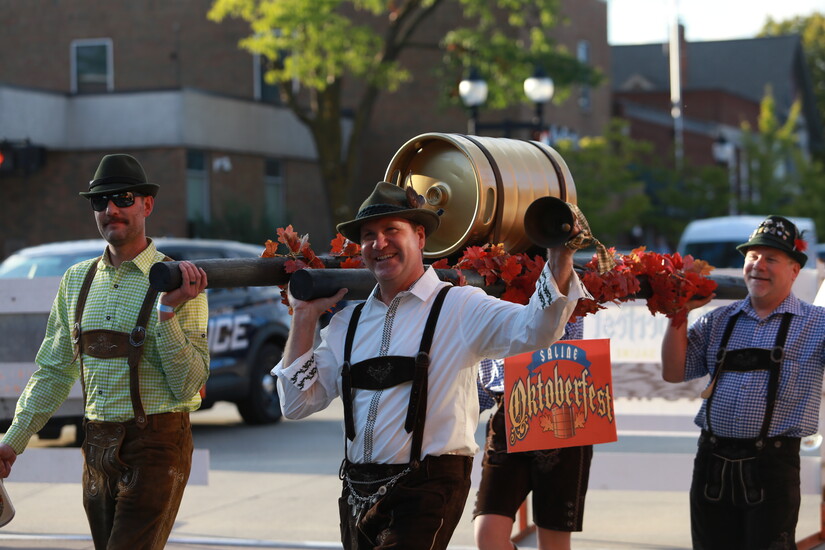 The Golden Keg Is Tapped, Saline Oktoberfest Has Begun The Saline Post