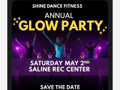 You're invited! This Saturday's Dance Glow Party at the Saline Rec Center