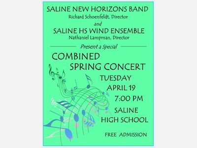 Saline New Horizons Band & Saline HS Wind Ensemble Combined Spring Concert