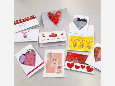 Salt Valley Arts Shares the Love with 184 Handmade Valentine’s Cards