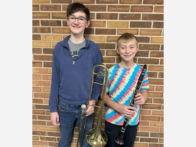 Saline Middle School Students Aben, Allmand Make All-State Band