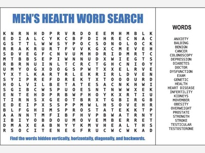 WORD SEARCH: Men's Health
