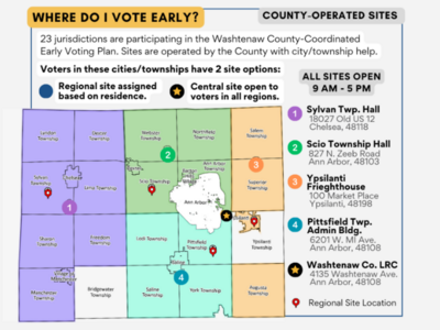 Washtenaw County Lists Early Voting Sites for Michigan Primary