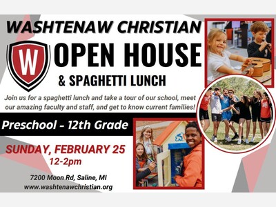 Washtenaw Christian Hosts Open House and Spaghetti Luncheon Feb. 25