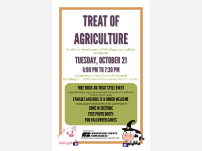 Treat of Agriculture Gives Costumed Kids Michigan Agriculture Treats