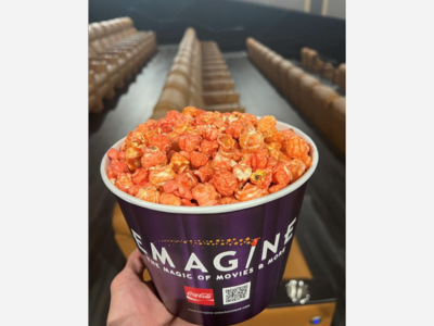 Caramel Corn Turning Pink at Emagine Entertainment to Help Breast Cancer Patients