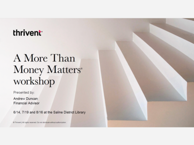A More Than Money Matters Workshop: Financial Foundations