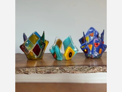 Fused Glass Vases