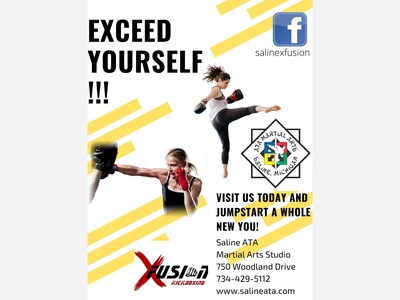 Saline ATA Taekwondo Studio offers Aerobic Kickboxing Classes