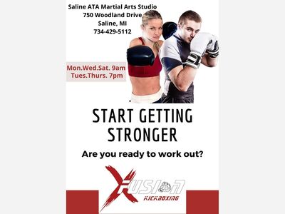 Saline ATA Taekwondo Studio offers Aerobic Kickboxing Classes