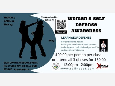 Saline ATA Taekwondo Studio offers Women's Self Defense Awareness Workshops