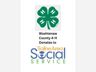 Local Youth and Businesses Donate Livestock to Saline Area Social Services from the Washtenaw County 4-H Youth Show