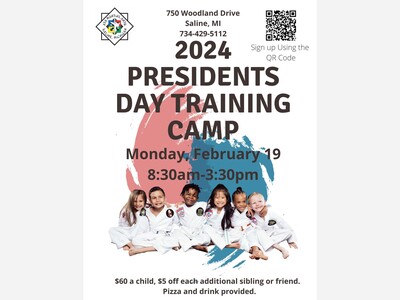 Presidents' Day Training Camp at Saline ATA Martial Arts