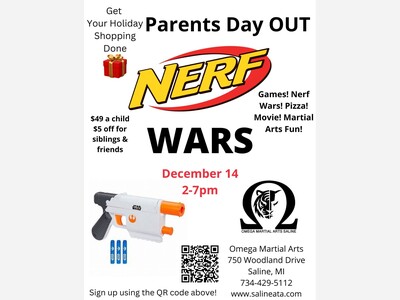 Nerf Wars - Omega Martial Arts Saline
