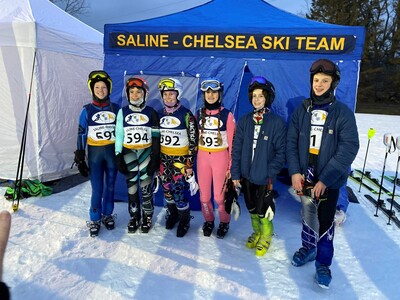 High School Ski Racers Begin Competition Season; Girls’ Team Beats Northville in Head-to-Head Competition