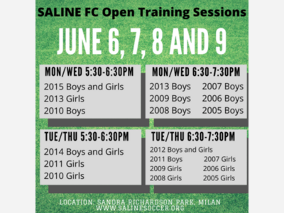 Interested in Saline FC Travel Soccer? Register now for our Tryouts on Saturday June 11th and Sunday June 12th 