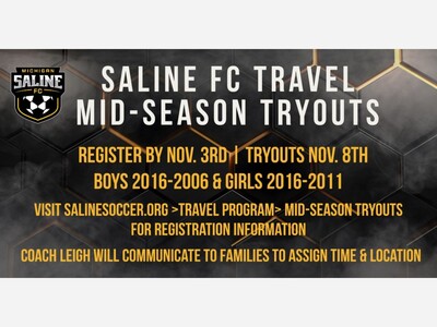 Saline FC | Midseason Travel Tryouts