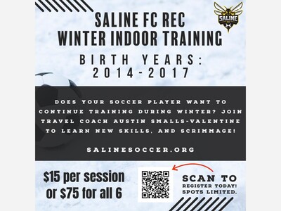 Saline FC REC Winter Training Registration Open | Spots Limited