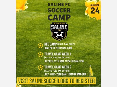 Saline FC Summer Camp Registration Open!