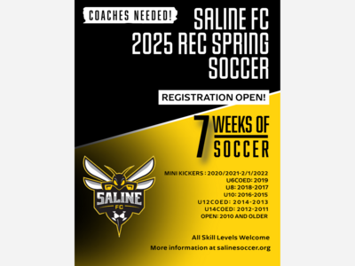 Saline FC Spring REC Registration Open!