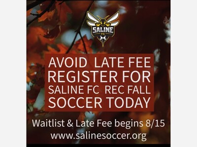 Saline FC Recreational Fall Soccer 2025 | Late Fee and Waitlist Begins 8/15! 