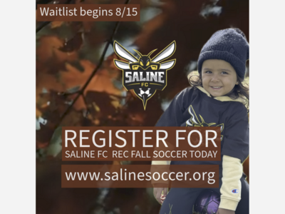 Save your spot! Register for Saline FC REC Fall Soccer | Waitlist starts 8/15