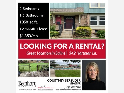 Rental in Saline - 342 Hartman Ln.