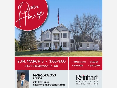 OPEN HOUSE - 1421 Fieldstone Ct, Ann Arbor