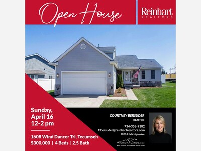 OPEN HOUSE - 1608 WIND DANCER TRAIL, TECUMSEH
