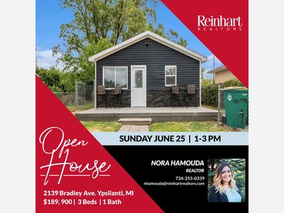 OPEN HOUSE - 2139 Bradley Ave. Ypsilanti, MI