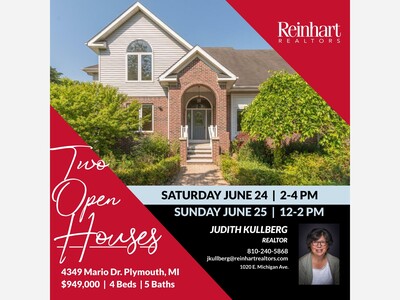 OPEN HOUSE - 4349 Mario Dr. Plymouth, MI