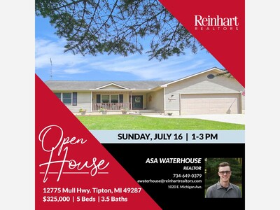 OPEN HOUSE - 12775 Mull Hwy Tipton, MI