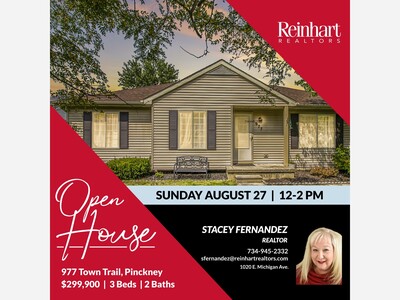 Open House - 977 Town Trail Pinckney, MI