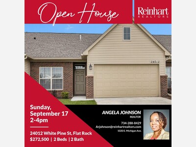 OPEN HOUSE - 24012 White Pine St. Flat Rock, MI