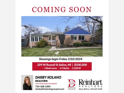 COMING SOON - 209 W Russell St Saline, MI 48176