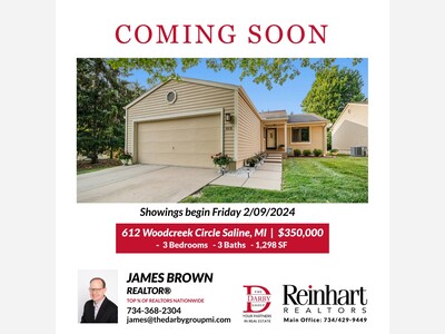 COMING SOON - 612 Woodcreek Cir Saline, MI 48176