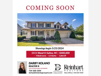 COMING SOON - 1511 Wood Ct Saline, MI
