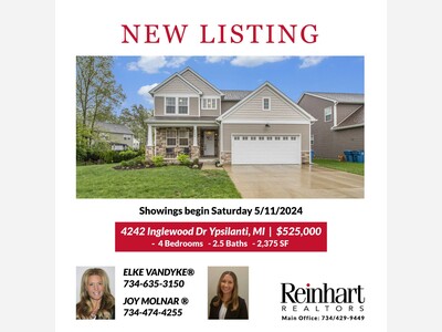 NEW LISTING - 4242 Inglewood Dr Ypsilanti, MI
