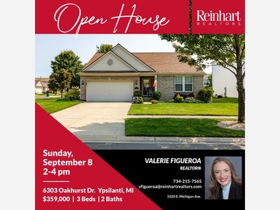 OPEN HOUSE - 6303 OAKHURST DR YPSILANTI, MI
