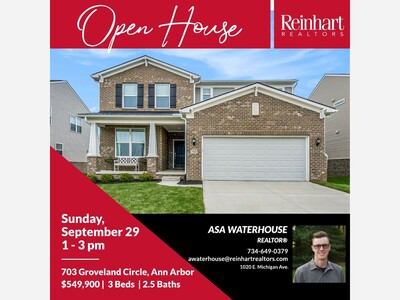 OPEN HOUSE - 703 Groveland Circle Ann Arbor, MI