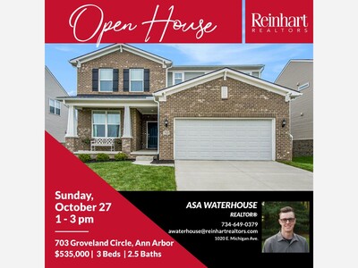 OPEN HOUSE - 703 Groveland Circle Ann Arbor, MI