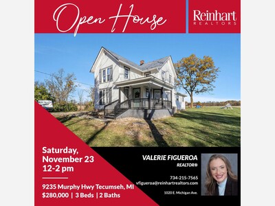 OPEN HOUSE - 9235 Murphy Hwy Tecumseh, MI