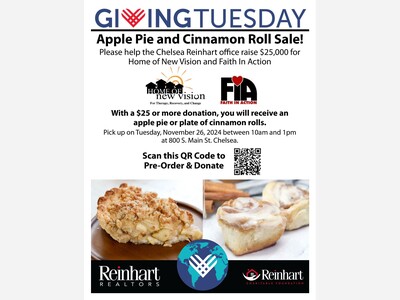 Apple Pie and Cinnamon Roll Sale